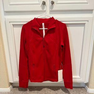 Lululemon Define Jacket Luon in red.